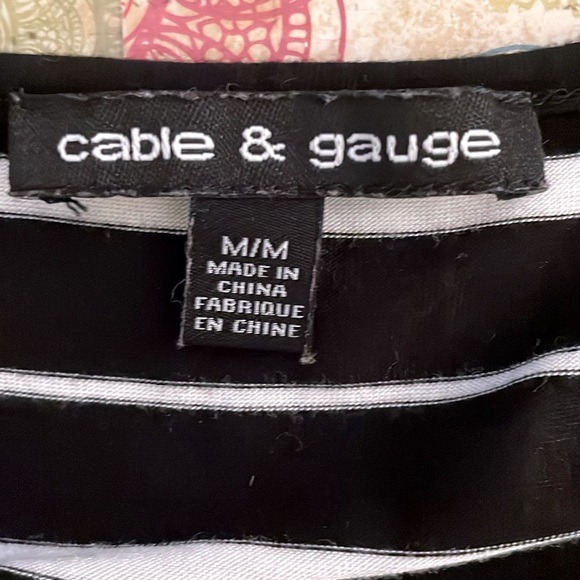 Cable & Gauge Women’s Striped Long Sleeved Top - Picture 5 of 7